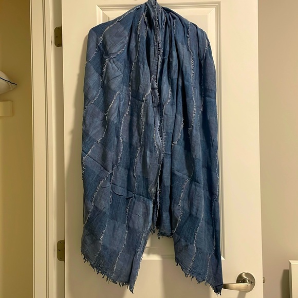 ZARA Blue Scarf - Picture 1 of 1
